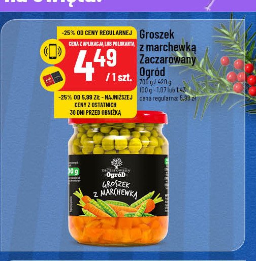 Marchewka z groszkiem Zaczarowany ogród promocja