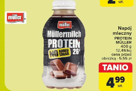 Napój mleczny czekoladowy Muller mullermilch protein promocja