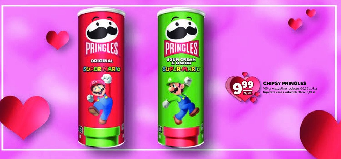 Chipsy śmietana-cebula Pringles promocja