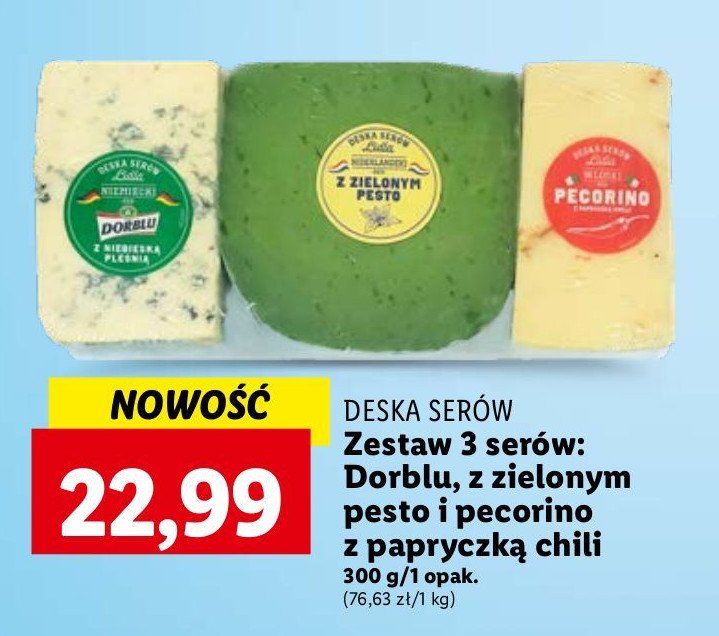 Deska 3 serów Deska serów lidla promocja
