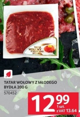 Tatar wołowy z młodego bydła 200 g promocja w Selgros