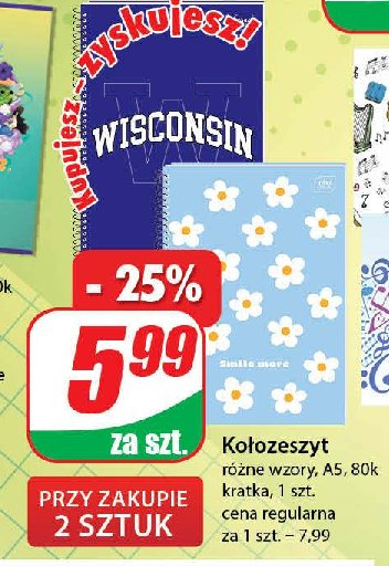 Kołozeszyt a5/80k kratka promocja w Makro
