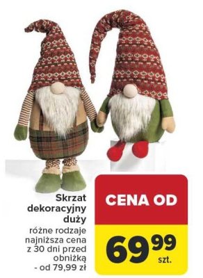 Skrzat dekoracyjny duży różne rodzaje promocja w Carrefour