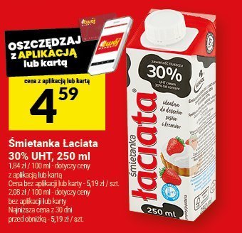 Śmietanka Łaciate 30% UHT 250 ml promocja w Twój Market