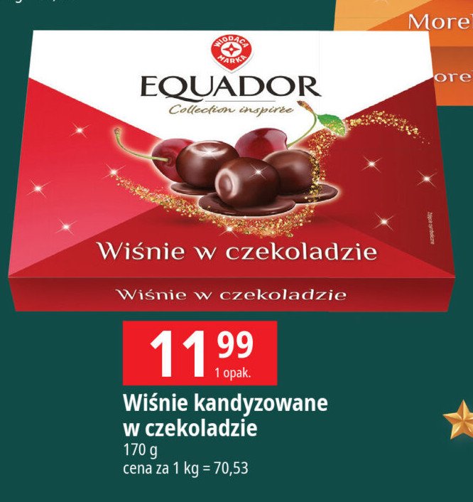 Wiśnie w czekoladzie Wiodąca marka equador promocja