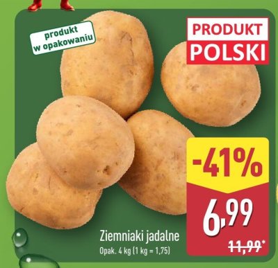 Ziemniaki jadalne promocja w Aldi