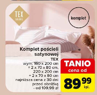 Komplet pościeli 220 x 200 cm + 2 x 70 x 80 cm Tex promocja