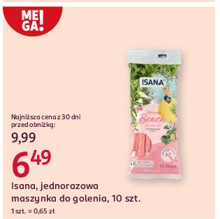 Maszynka do golenia beach Isana promocja w Rossmann