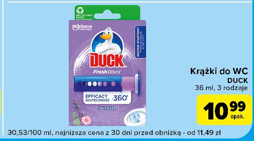 Krążki żelowe lavander Duck fresh discs promocja