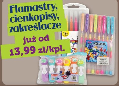 Flamastry Colorful 12 kolorów promocja w TOPAZ