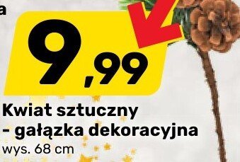 Kwiat sztuczny - gałązka dekoracyjna promocja w Bricomarche