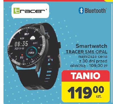 Smartwatch sm6 czarny Tracer promocja