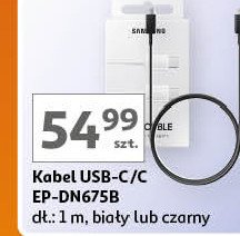 Kabel usb-c/c czarny Samsung promocja w Auchan