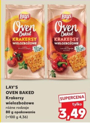 Krakersy Lay's Oven Baked wielozbożowe różne rodzaje 80 g promocja w Kaufland