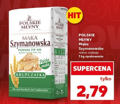 Mąka Szymanowska różne rodzaje 1 kg  promocja w Kaufland