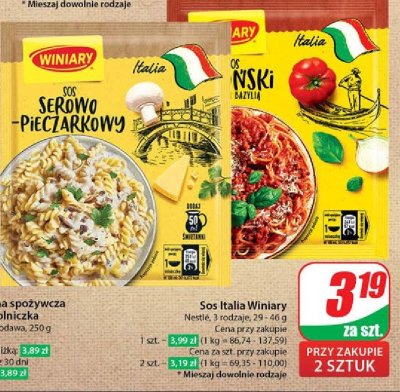 Sos do makaronu bolo艅ski Winiary promocja