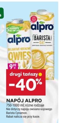 Napój alpro owies barista oymilgurt promocja w Stokrotka