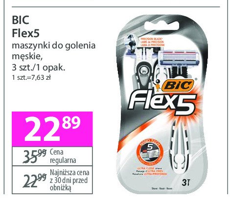 Maszynka do golenia Bic flex 5 promocja