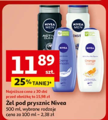 Żel pod prysznic Nivea promocja w Auchan