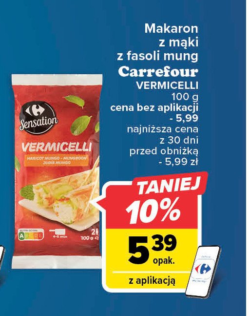 Makaron vermicelli Carrefour promocja