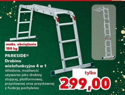 Drabina wielofunkcyjna 4 w 1 PARKSIDE promocja w Kaufland