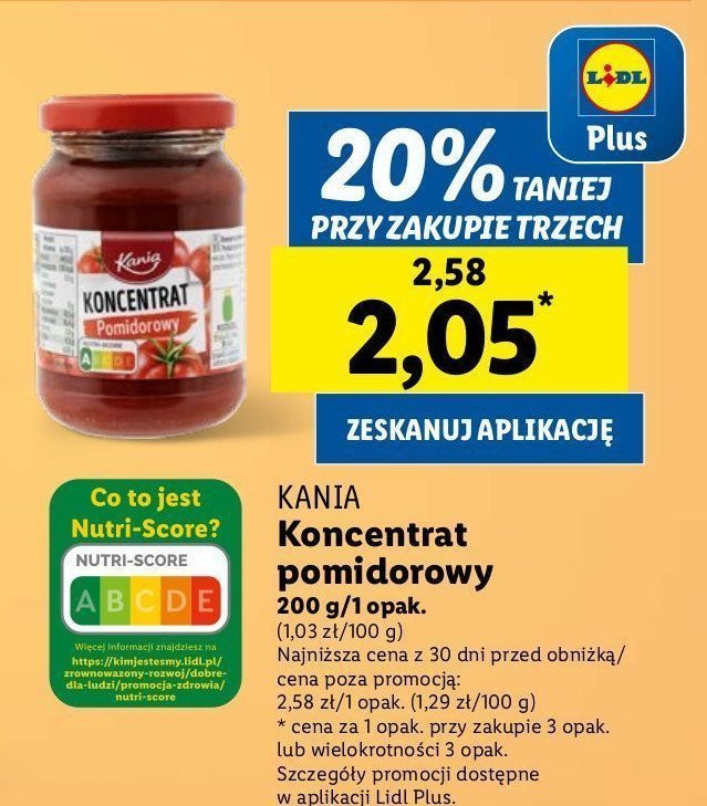 Koncentrat pomidorowy 30 % Kania promocja