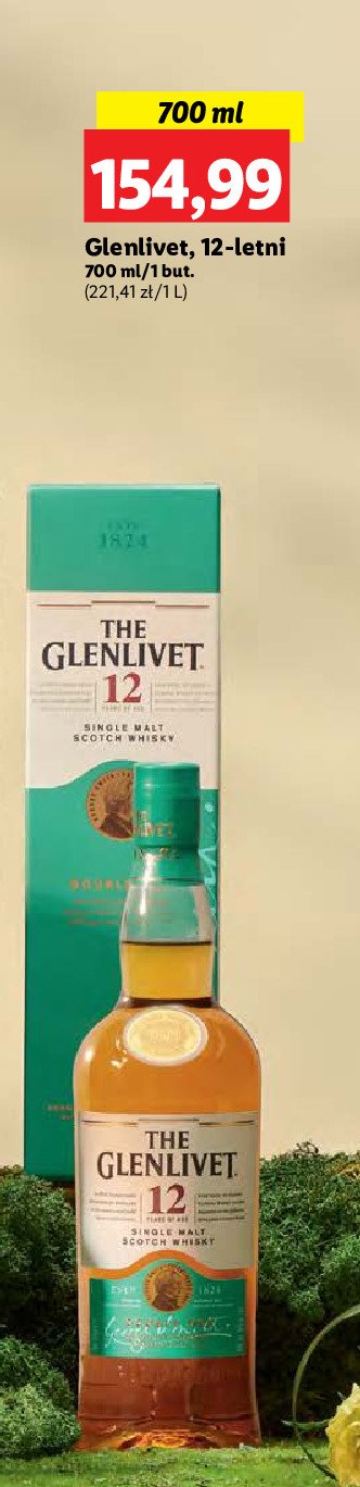 Whisky karton The glenlivet 12 yo promocja