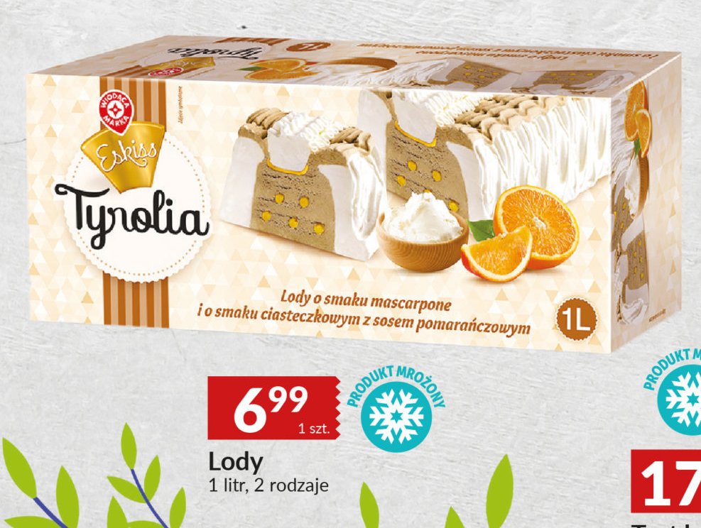 Rolada tynolia mascarpone i sos pomarańczowy Wiodąca marka eskiss promocja
