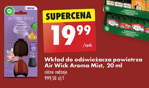 Wkład good night Air wick aroma mist promocja w Biedronka