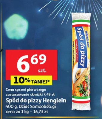 Spód do pizzy Henalein promocja w Auchan