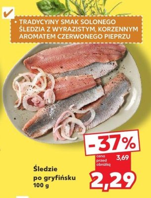 Śledzie po gryfińsku promocja w Kaufland