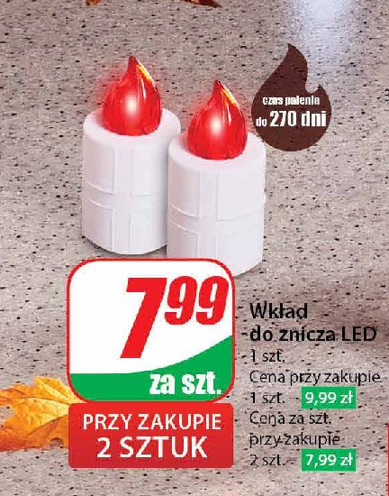 Wkład do znicza led 270 dni promocja