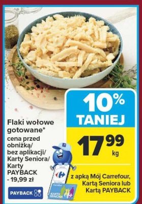 Flaki wołowe gotowane promocja w Carrefour