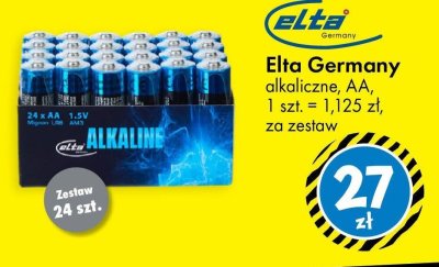 Baterie alkaliczne Elta Germany AA promocja w Tedi