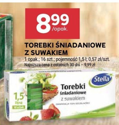 Torebki śniadaniowe z suwakiem promocja w Stokrotka