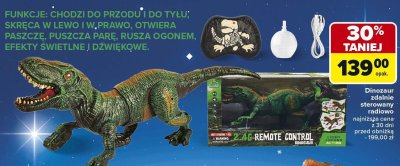 Dinozaur zdalnie sterowany radiowo promocja w Carrefour