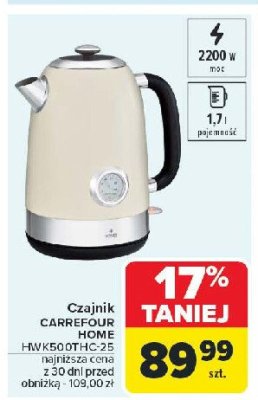 Czajnik mwk500thc-20 biały Mandine promocja