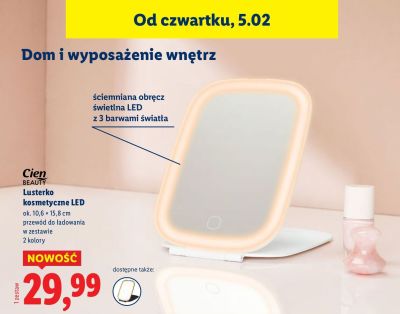 Lusterko kosmetyczne LED promocja w Lidl