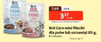 Karma mini fileciki dla psów lub szczeniąt 85 g promocja w KAKADU