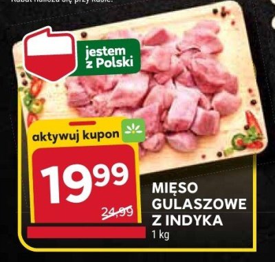 Mięso gulaszowe z indyka promocja w Stokrotka