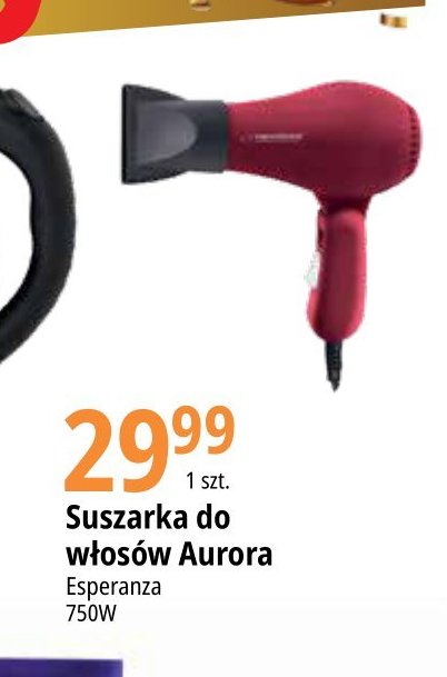 Suszarka do w艂os贸w aurora red Esperanza promocja