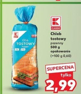 Chleb tostowy pszenny K-classic promocja w Kaufland