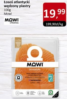 Łosoś atlantycki wędzony plastry Mowi promocja w Market Point