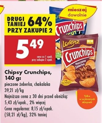 Chipsy pieczone 偶eberka Crunchips Crunchips lorenz promocja