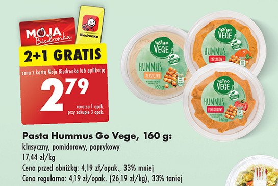 Hummus klasyczny Govege promocja
