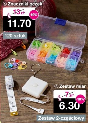 Znaczniki oczek 120 sztuk promocja w Woolworth