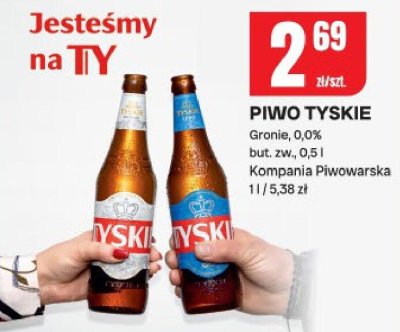 Piwo Tyskie Gronie Kompania Piwowarska promocja w Chorten