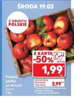 Jabłka polskie promocja w Kaufland
