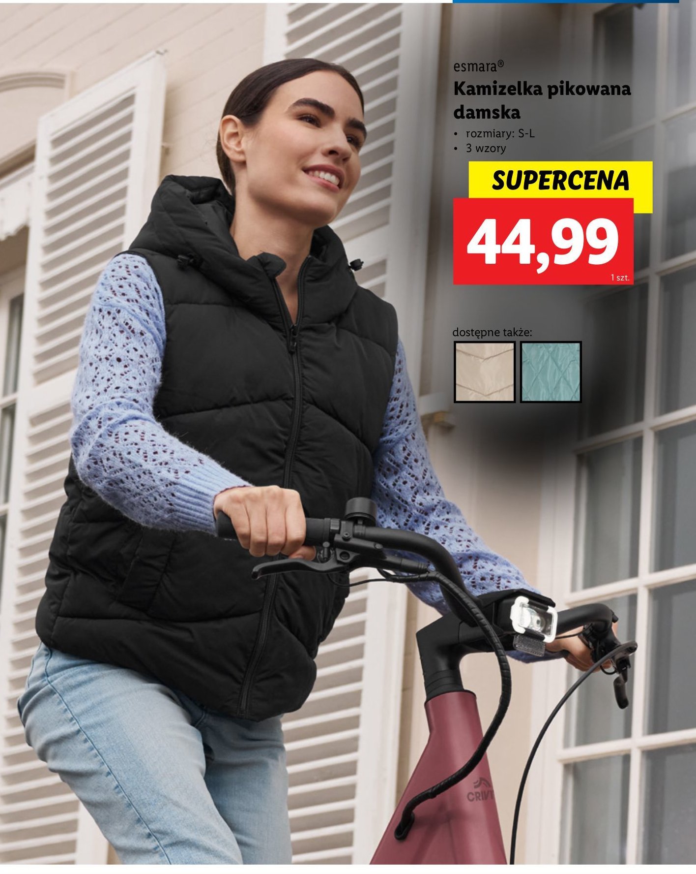 Kamizelka pikowana damska s-l Esmara promocja