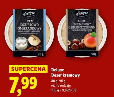 Deser kremowy Deluxe promocja w Lidl